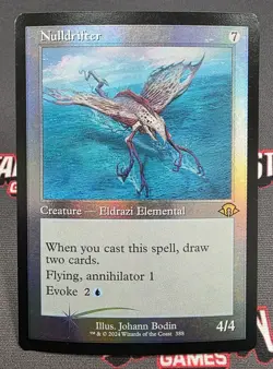 MTG FOIL Nulldrifter- DAMAGED -Modern Horizons 3 Magic the Gathering Card # 388 - Image 1