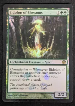 MTG FOIL Eidolon of Blossoms- DAMAGED -Buy-a-Box Promo Magic Card # 122 - Image 1
