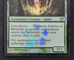 MTG FOIL Eidolon of Blossoms- DAMAGED -Buy-a-Box Promo Magic Card # 122 - Image 4