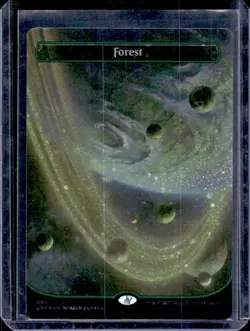 2022 Magic: The Gathering Unfinity Forest Cosmic Foil #495 - Image 1