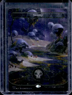 2022 Magic: The Gathering Unfinity Swamp Cosmic Foil #488 - Image 1