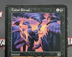 MTG Cabal Ritual- DAMAGED -Torment Magic the Gathering Card # 051 - Image 3
