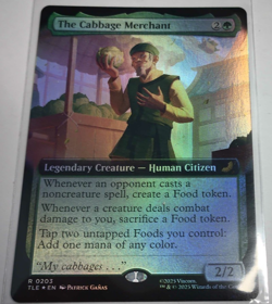 MTG avatar The Cabbage Merchant #203 Foil Extended Art Foil - Image 1