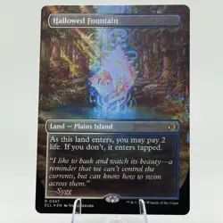 MTG Lorwyn Eclipsed - Hallowed Fountain (Borderless) [FOIL] - ECL - NM - Image 1