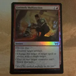 Untimely Malfunction Duskmourn: House of Horror Foil MTG NM - Image 1