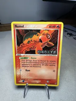 Pokemon TCG Numel Ex Deoxys Stamped Reverse Holo 68/107 - Image 1