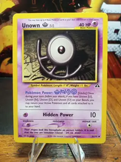 2000 Pokemon Neo Discovery Unown #51 Extremely LP - Image 1