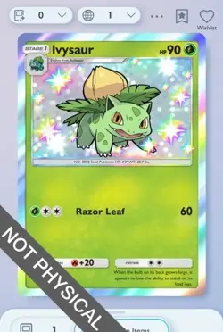 Pokemon TCG POCKET - Ivysaur Shiny 1⭐, Celestial Guardians, English - Image 1