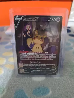 Pokemon TCG Mimikyu v Holo Ultra Rare Card TG16/TG30 Brilliant Stars Near Mint - Image 1