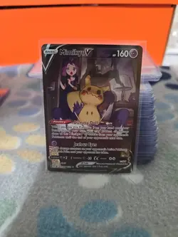 Pokemon TCG Mimikyu v Holo Ultra Rare Card TG16/TG30 Brilliant Stars Near Mint - Image 3