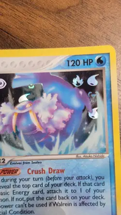 Pokemon Card - Walrein Hidden Legends 15/101 Reverse Holo Rare TCG - Image 3