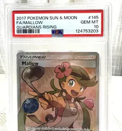 2017 POKEMON SUN & MOON GUARDIANS RISING #145 FULL ART/MALLOW PSA 10 English - Image 3