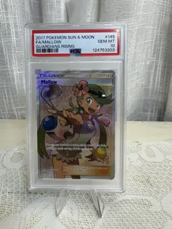 2017 POKEMON SUN & MOON GUARDIANS RISING #145 FULL ART/MALLOW PSA 10 English - Image 4