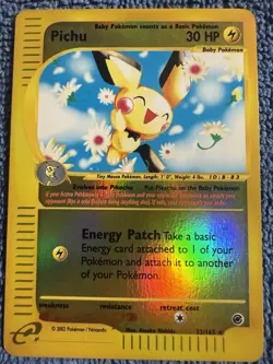 Pokemon Pichu 022/165 Expedition Base Set Reverse Holo Rare English - Image 1