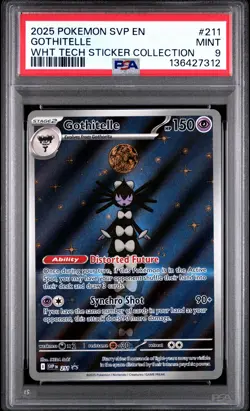 2025 POKEMON SVP POKEMON X VAN GOGH PROMO #211 GOTHITELLE PSA 9 - Image 1