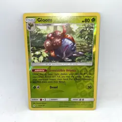 Gloom Uncommon Reverse Holo SM - Unbroken Bonds 7/214 LP Pokemon TCG - Image 1