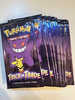 Pokemon Trick or Trade Booster Bundle Halloween Promo 2022 3-card pack - Image 1