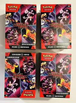 Pokemon Scarlet & Violet Destined Rivals Booster Bundle Box Sealed (x 4) - Image 1