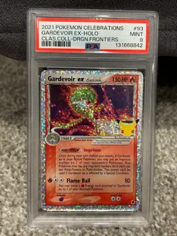 2021 Pokemon PSA 9 Gardevoir ex 93/101 Celebrations Classic Collection Holo - Image 1