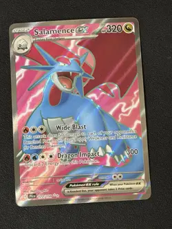 Salamence EX 177/159 Full Art Pokemon Card Double Rare Journey Together - Image 1