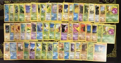 Pokemon TCG Lot of 56 Vintage Common and Uncommon Cards MP/DMG Base Set Fossil - Image 1