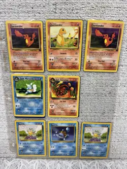 Pokemon Trading Cards Regular 8 Card Mixed Lot Charmander - Image 1