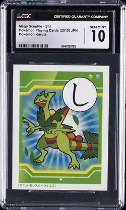 2015 POKEMON PLAYING CARDS MEGA SCEPTILE - SHI CGC 10 GEM MINT - Image 1