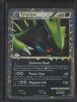 2010 Pokemon HeartGold & SoulSilver Unleashed TYRANITAR #88 Holo JFB2 - Image 1