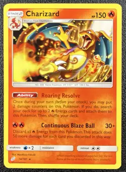 Pokemon TCG Charizard 14/181 Sun & Moon Team Up - Image 1