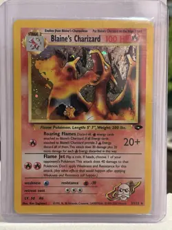 Pokemon TCG Blaine's Charizard Gym Challenge 2 Holo Unlimited Rare 2/132 - Image 1