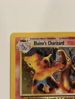Pokemon TCG Blaine's Charizard Gym Challenge 2 Holo Unlimited Rare 2/132 - Image 4