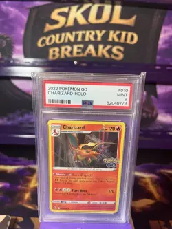 2022 POKEMON GO CHARIZARD HOLO #10 PSA 9 MINT - Image 1
