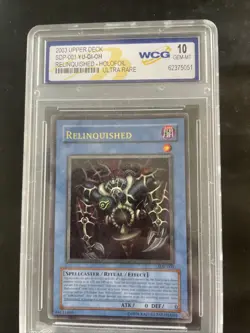 Yu-Gi-Oh Card: Relinquished SDP-001 Holofoil Ultra rare MINT graded 10 - Image 1