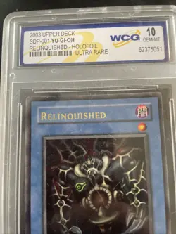 Yu-Gi-Oh Card: Relinquished SDP-001 Holofoil Ultra rare MINT graded 10 - Image 3