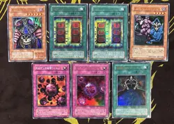 Yugioh Lot of 7 Foreign Japanese Cards NM/DMG Conditions Vintage P4 P5 PP6 - Image 1
