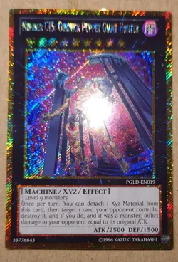 Yu-gi-oh! Number C15: Gimmick Puppet Giant Hunter PGLD-EN019 Gold Secret Rare - Image 1