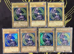 Yugioh Starter Deck Yugi Dark Magician SDY-006 Lot of 7 HP/DMG Ultra UM Vintage - Image 1