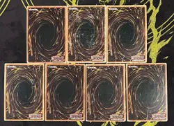Yugioh Starter Deck Yugi Dark Magician SDY-006 Lot of 7 HP/DMG Ultra UM Vintage - Image 2
