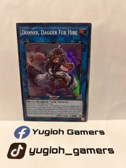 YUGIOH DONNER, DAGGER FUR HIRE DABL-EN049 1st EDITION SUPER LIGHT PLAYED - Image 1