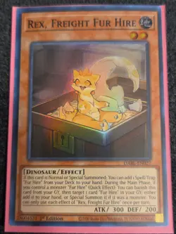 Yugioh Rex, Freight Fur Hire DABL-EN027 Super Rare 1st Ed NM - Image 1