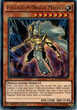 Yugioh Palladium Oracle Mahad MVP1-EN053 1st Edition Ultra Rare NM - Image 1