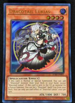 Yugioh Dracotail Lukias JUSH-EN001 1ST Ultra (NM) - Image 1