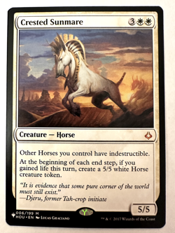 MTG Crested Sunmare #6 Hour of Devastation (HOU) - NM - Image 1