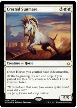 Crested Sunmare M Hour of Devastation 6 LP-NM MTG - Image 1