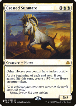Crested Sunmare - PLST - NM - MTG - Image 1