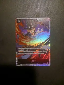One Piece Card Game TCG Sabo PRB02-014 SR M/NM Condition - Image 1