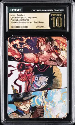 2025 ONE PIECE PROMO CARDS JPN INSERT ART CARD CGC 10 PRISTINE - Image 1