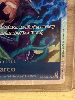 One Piece CCG PRB02-008 The Best Vol. 2 Foil Premium Booster Super Rare Marco ! - Image 2