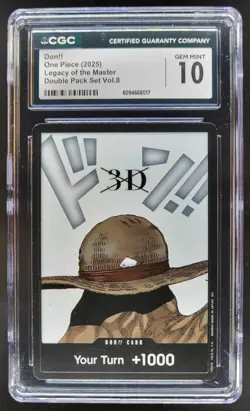 2025 ONE PIECE CCG DON!! LEGACY OF THE MASTER CGC 10 E PT - Image 1