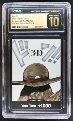 2025 ONE PIECE CCG DON!! LEGACY OF THE MASTER CGC 10 PRISTINE E PT - Image 1